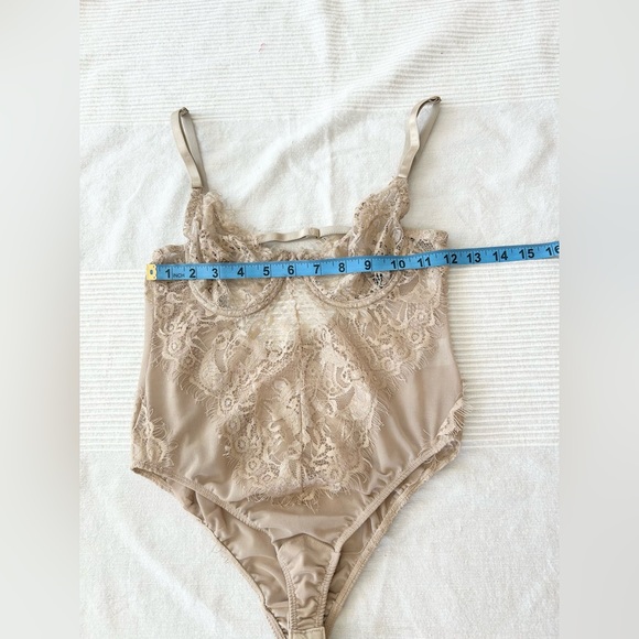 Nude Coloured Lace Bodysuit By Tic Toc - Picture 5 of 12